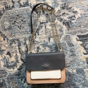 kate spade Remi Colorblock Flap Chain Crossbody Bag, Neutral Multi